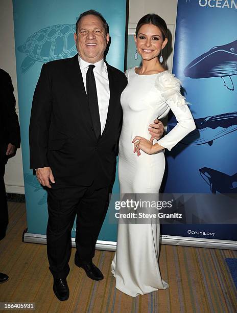 Harvey Weinstein and Maria Menounos arrives at the Oceana Partners Award Gala With Former Secretary Of State Hillary Rodham Clinton and HBO CEO...