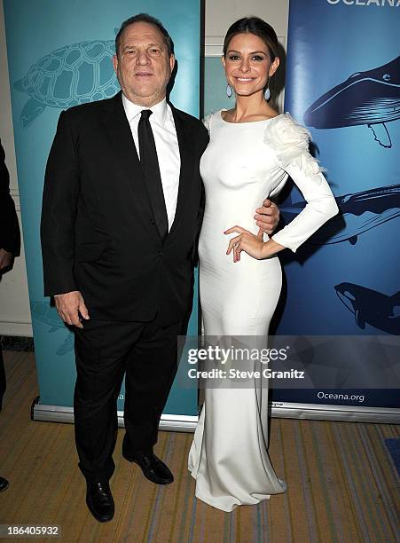 Harvey Weinstein and Maria Menounos arrives at the Oceana Partners Award Gala With Former Secretary Of State Hillary Rodham Clinton and HBO CEO...