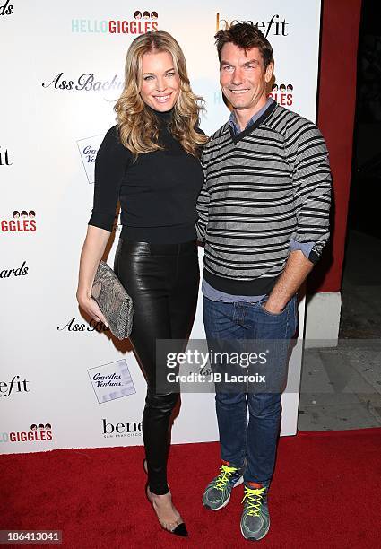 Rebecca Romijn and Jerry O'Connell attend the "Ass Backwards" Los Angeles Premiere at the Vista Theatre on October 30, 2013 in Los Angeles,...