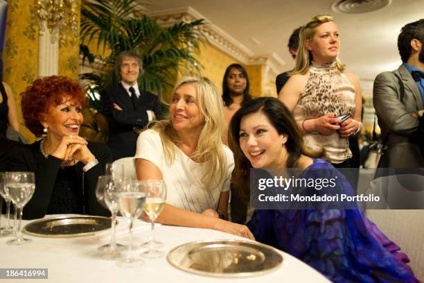 Italian writer and singer Maria Scicolone , Italian TV presenter and actress Mara Venier , French-born Italian actress and producer Edwige Fenech and...