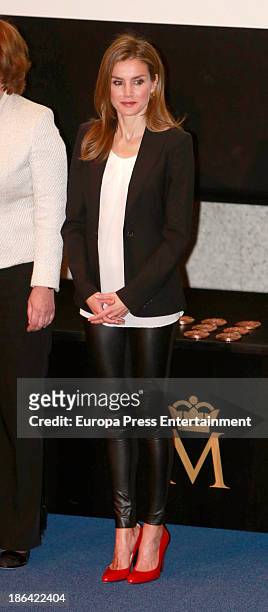 Princess Letizia of Spain attends 2013 AEEPP Awards at Real Casa De La Moneda on October 30, 2013 in Madrid, Spain.