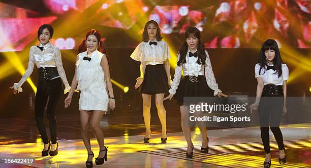 Perform onstage during the SBS MTV 'The Show: All About K-pop' at SBS Prism Tower on October 29, 2013 in Seoul, South Korea.