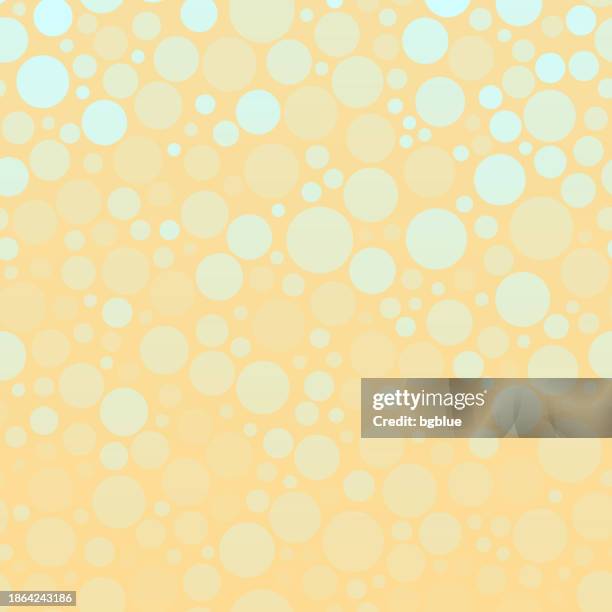 illustrations, cliparts, dessins animés et icônes de fond géométrique abstrait avec des cercles de gradient beige - bulles champagne