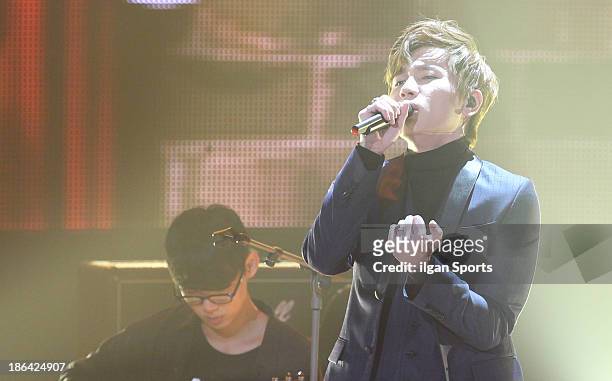 Will performs onstage during the SBS MTV 'The Show: All About K-pop' at SBS Prism Tower on October 29, 2013 in Seoul, South Korea.