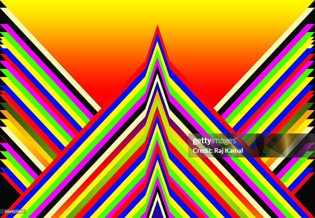 Striped Creative Lines Abstract Design.