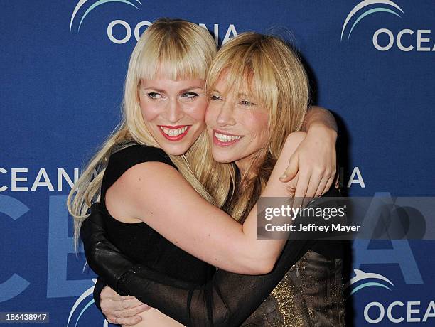 Singers Natasha Bedingfield and Carly Simon arrive at the Oceana Partners Award Gala With Former Secretary Of State Hillary Rodham Clinton and HBO...