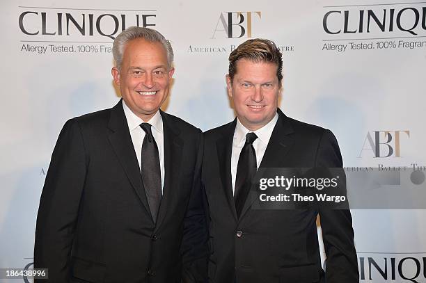 James Mischka and Mark Badgley attend American Ballet Theatre 2013 Opening Night Fall gala at David Koch Theatre at Lincoln Center on October 30,...