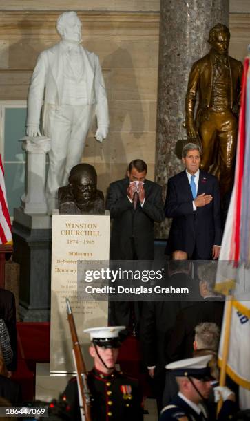 Oct 30: The U.S. Congress holds a ceremony to dedicate a bust of the late Prime Minister of the United Kingdom Winston Churchill, who became an...