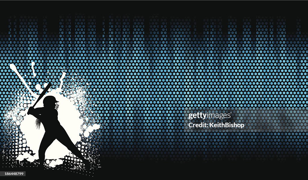 Niñas de Softball All-Star fondo-masa empanada