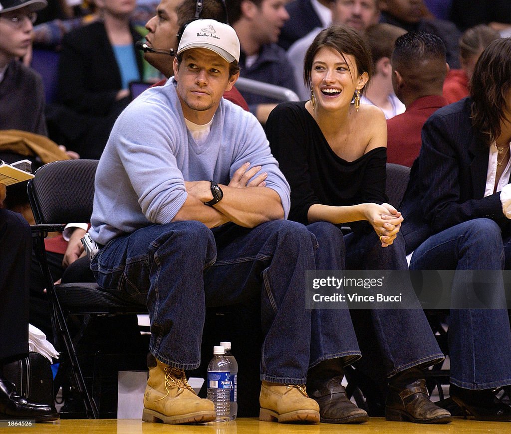 Celebrities Attend Lakers Game in Los Angeles