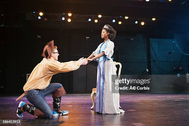 students  performing on stage - actor chair stock pictures, royalty-free photos & images