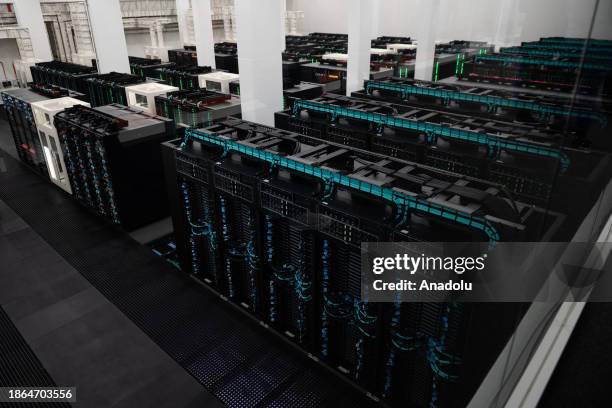 General view of the MareNostrum 5 supercomputer during the press visit of the Supercomputing Centre in Barcelona, Spain on December 15, 2023....