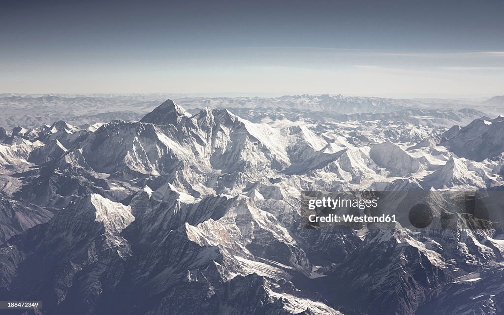 Aerial view of Himalayas