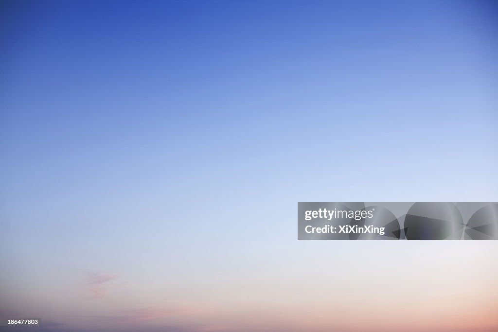 Sky at dusk, only sky, backgrounds