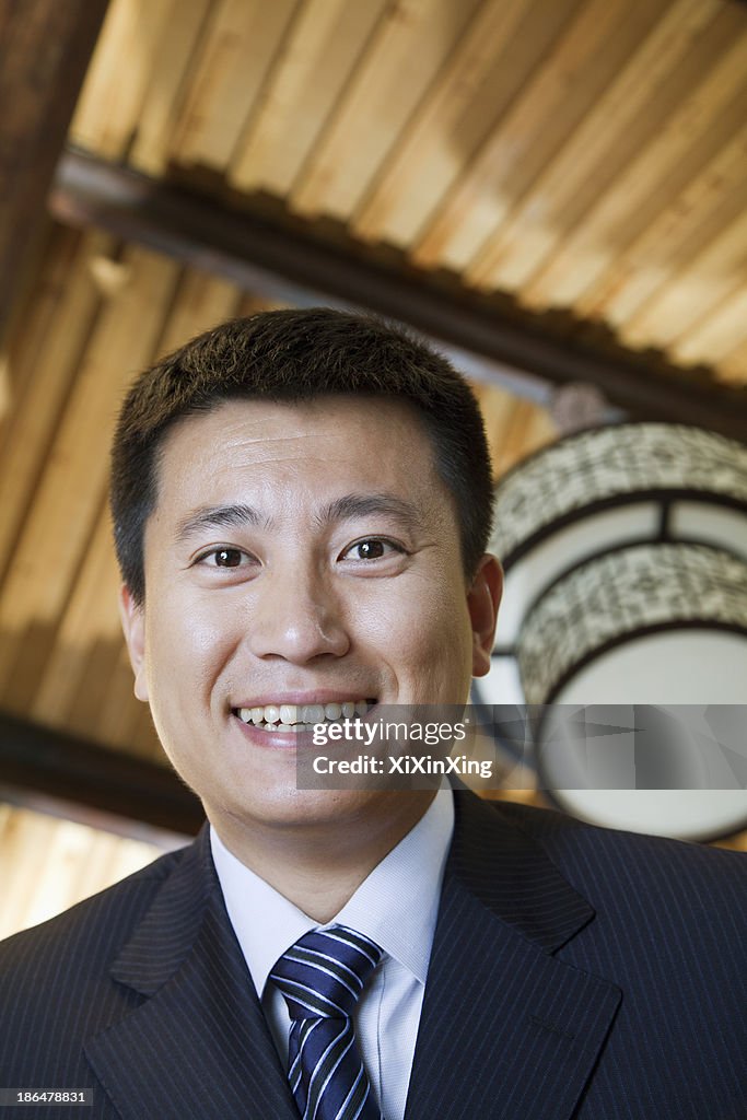 Low Angle Portrait of a Businessman