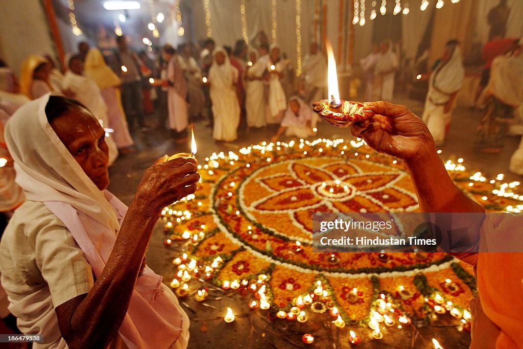 Widows In Vrindavan Celebrate Diwali