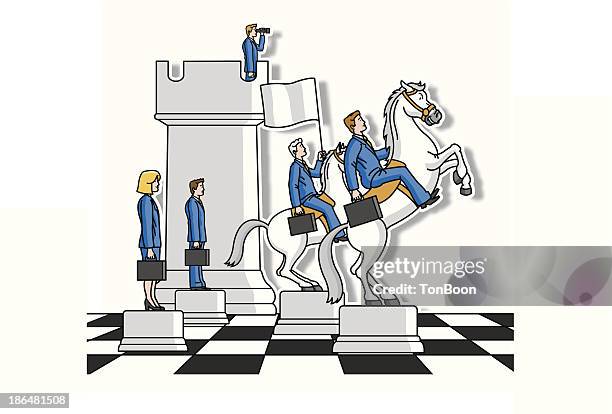 company strategy - observation deck stock illustrations