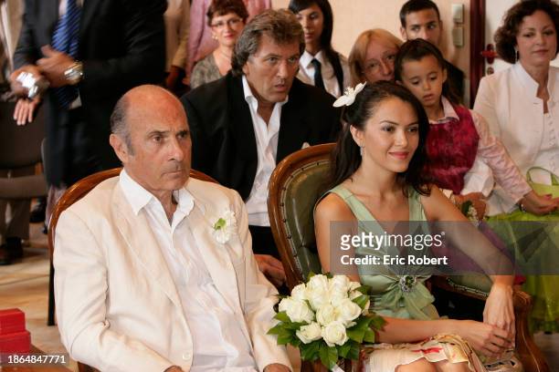 Mariage de l’acteur français Guy Marchand avec le mannequin d’origine russe Adelina Khamaganova à Eygalières en 2006.