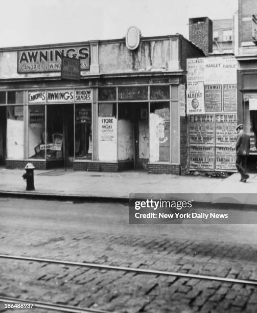 Store where Anthony Marino speakeasy on Third Ave. Near Crotona Park in the Bronx.