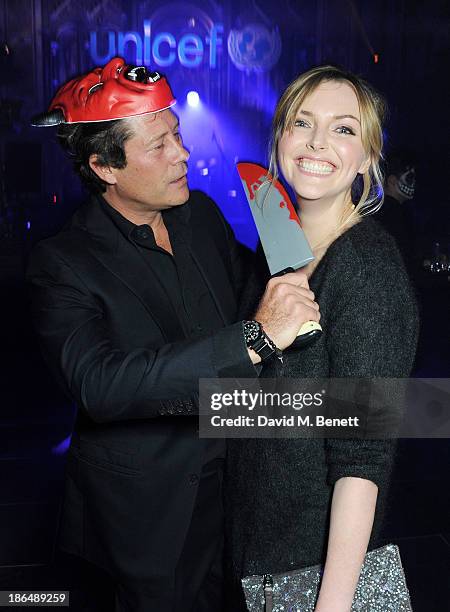 Arki Busson and Sophie Dahl attend the UNICEF UK Halloween Ball hosted by Jemima Khan, raising vital funds for UNICEF's work for children affected by...