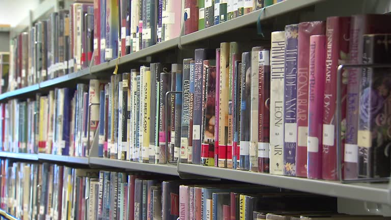 Book Library Viode 990 Stack Of Books In Library Stock Videos, Footage, & 4K Video Clips ...