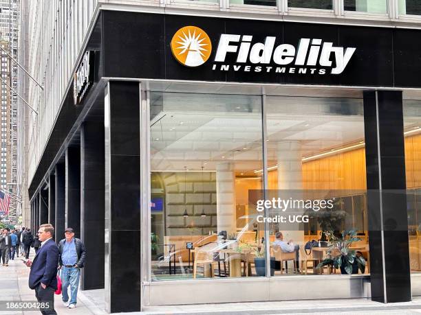 Fidelity Investment branch office, New York City, New York, USA.