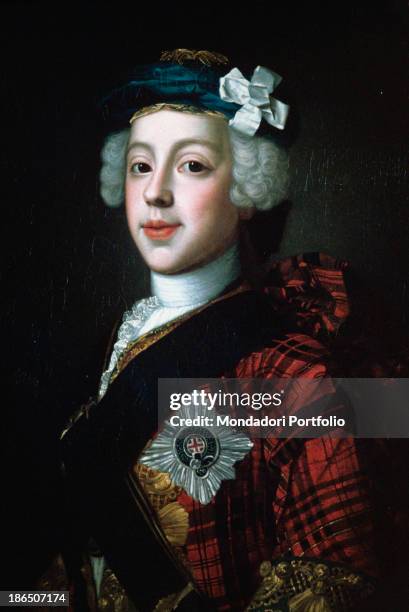 United Kingdom, Edinburgh, National Gallery of Scotland, Whole artwork view, Three-quarters portrait of young Prince Charles Edward Stuart, also...
