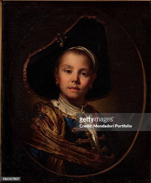 Private collection, Whole artwork view, Fra Galgario, considered one of the most important portrait painters of the century, manages with this...