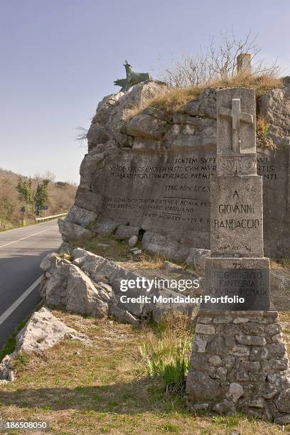 Italy, Friuli-Venezia Giulia, Duino-Aurisina, Giovanni Randaccio, major of the 2nd Battalion of the 77th Infantry Regiment, died during the Tenth...