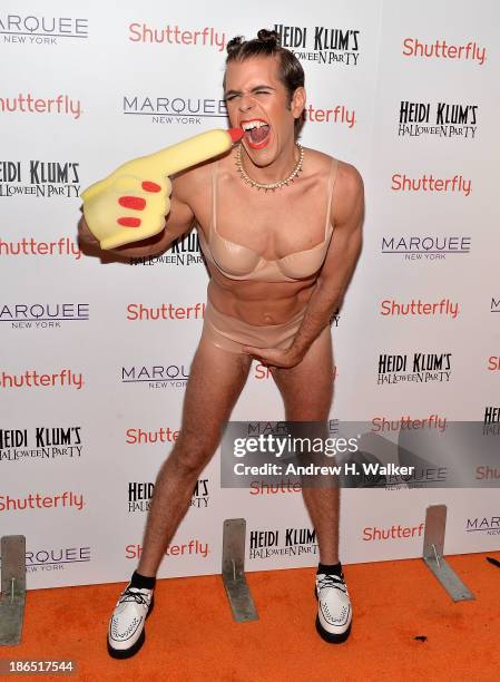 Perez Hilton attends Heidi Klum's Halloween presented by Shutterfly at Marquee on October 31, 2013 in New York City.