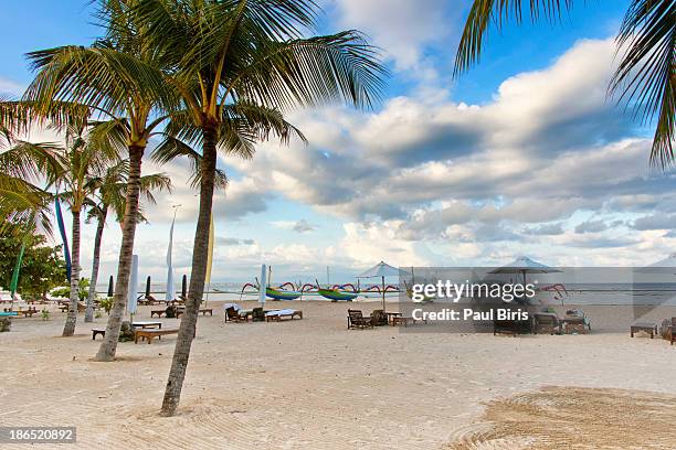 time to relax sanur beach - sanur stock pictures, royalty-free photos & images