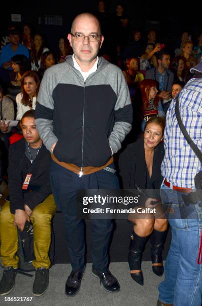 Giovanni Frasson attends the Colcci show at Sao Paulo Fashion Week Winter 2014 on October 31, 2013 in Sao Paulo, Brazil.