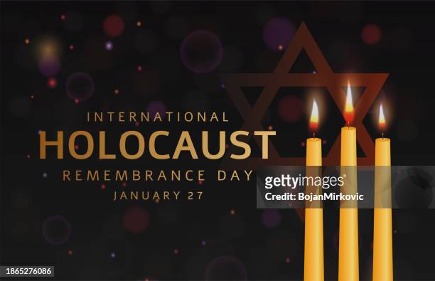 holocaust remembrance day background, banner design. vector - holocaust remembrance day 幅插畫檔、美工圖案、卡通及圖標