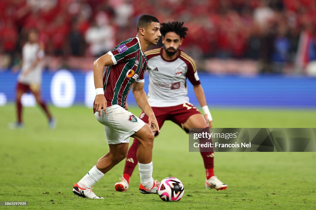 Andre Of Fluminense Runs With The Ball During The Fifa Club World Cup Andre Of Fluminense Runs With The Ball During The Fifa Club World Cup
