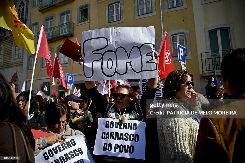 PORTUGAL-FINANCE-ECONOMY-DEBT-DEMONSTRATION-LABOUR