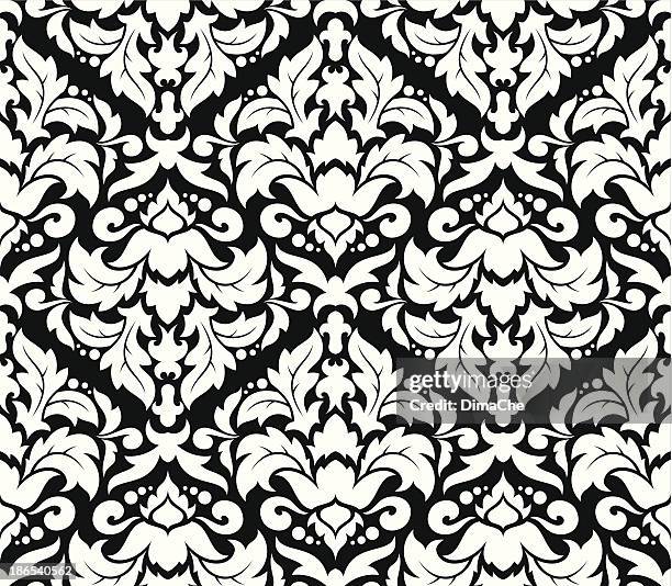 flower pattern - renaissance wallpaper stock illustrations