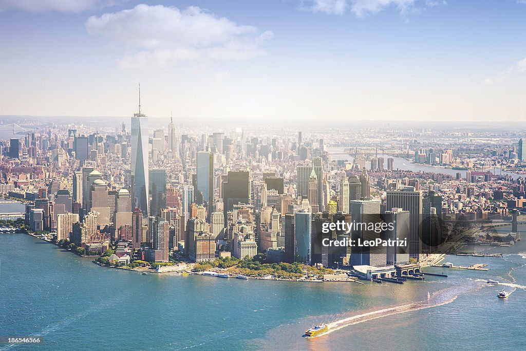 Aerial view of Manhattan - New York