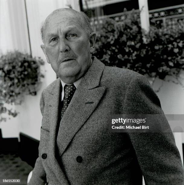 Film director Michael Powell is photographed in London, England.