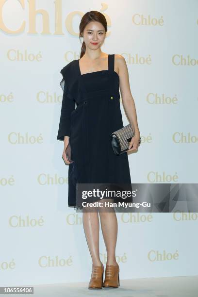 South Korean actress Lee Yeon-Hee attends 'Chloe' flagship store grand opening event at Chloe Gangnam Store on November 1, 2013 in Seoul, South Korea.