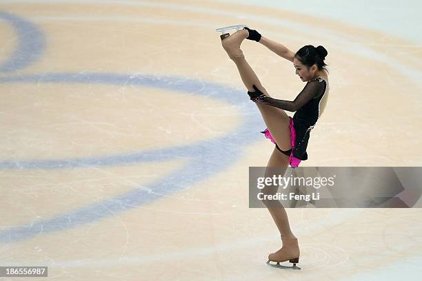 Zijun Li of China skates in the Ladies Short Program during Lexus Cup of China ISU Grand Prix of Figure Skating 2013 at Beijing Capital Gymnasium on...