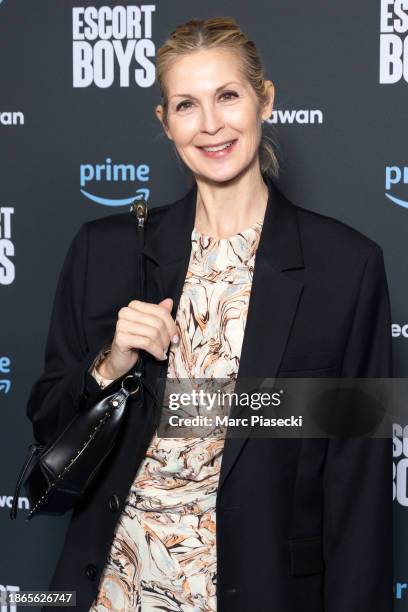 Actress Kelly Rutherford attends the "Escort Boys" By Prime Video Premiere at UGC Cine Cite des Halles on December 18, 2023 in Paris, France.