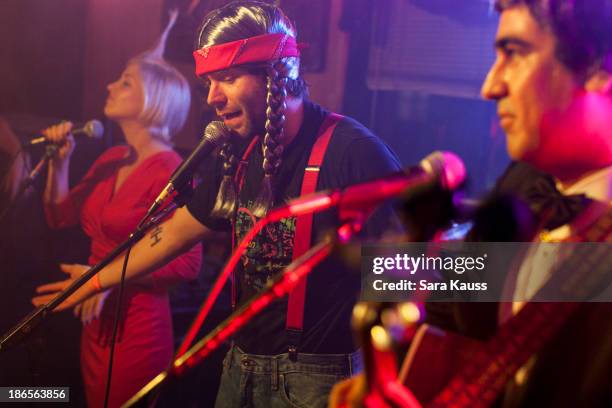 Maggie Rose, Bobby Bones, Eddie Garcia perform at the T.J. Martell Foundation's Battle for the Bones for the Linds Sarcoma Fund at Losers Bar & Grill...