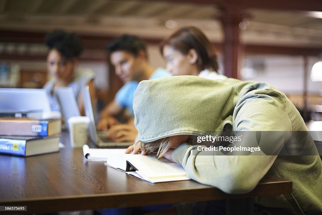 Preparing for finals is hard work