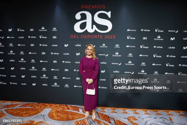 Lydia Valentin poses for photo during the Photocall of the XVII Premios AS del Deporte 2023 celebrated at Royal Theatre on December 18 in Madrid,...