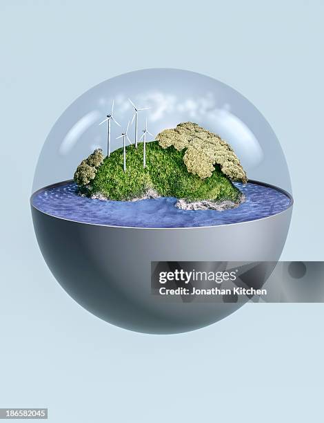 small island wind energy - protection concepts stock pictures, royalty-free photos & images