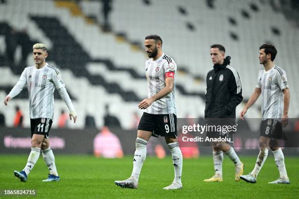 Cenk Tosun&nbsp; and&nbsp;Milot Rashica of Besiktas react after drawing with their opponent Corendon Alayanspor during the Turkish Super Lig week 17...