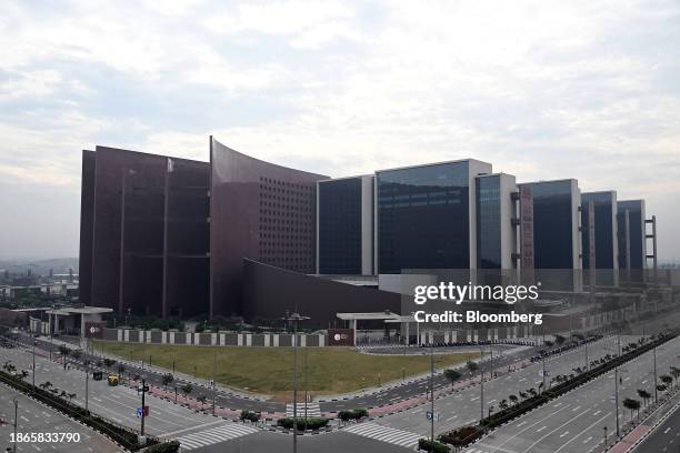 The Surat Diamond Bourse in Surat, Gujarat, India, on Thursday, Dec. 21, 2023. The bourse, which covers a constructed area of 6.7 million square feet...