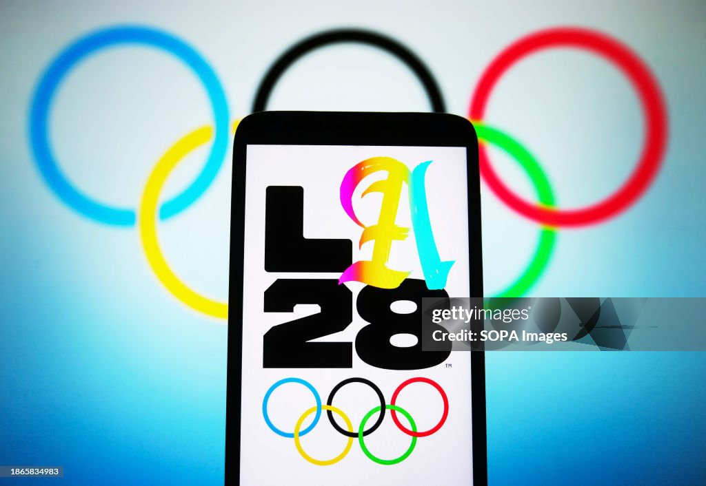 In this photo illustration, Los Angeles 2028 Olympic Games (...