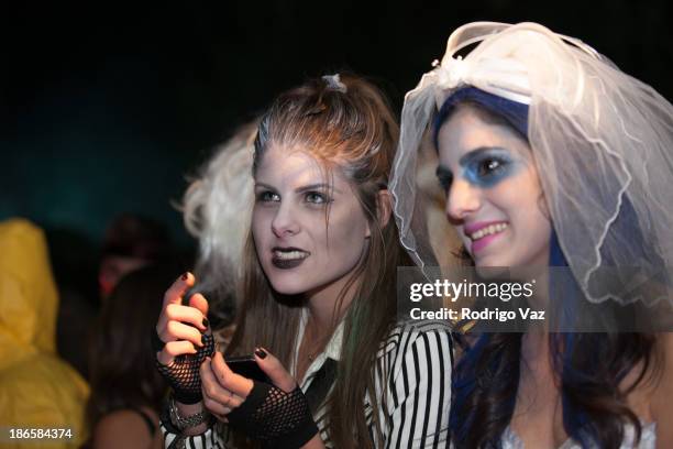 General atmosphere at Maroon 5's 9th Annual Halloween Party at The Sportsman's Lodge on October 31, 2013 in Studio City, California.