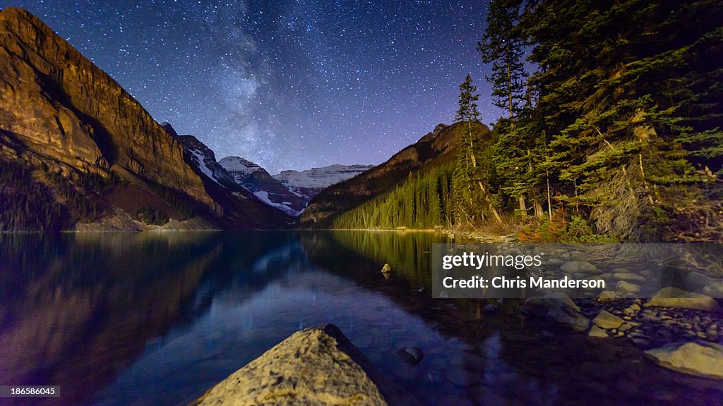 Milky Way over Lake Louise #2